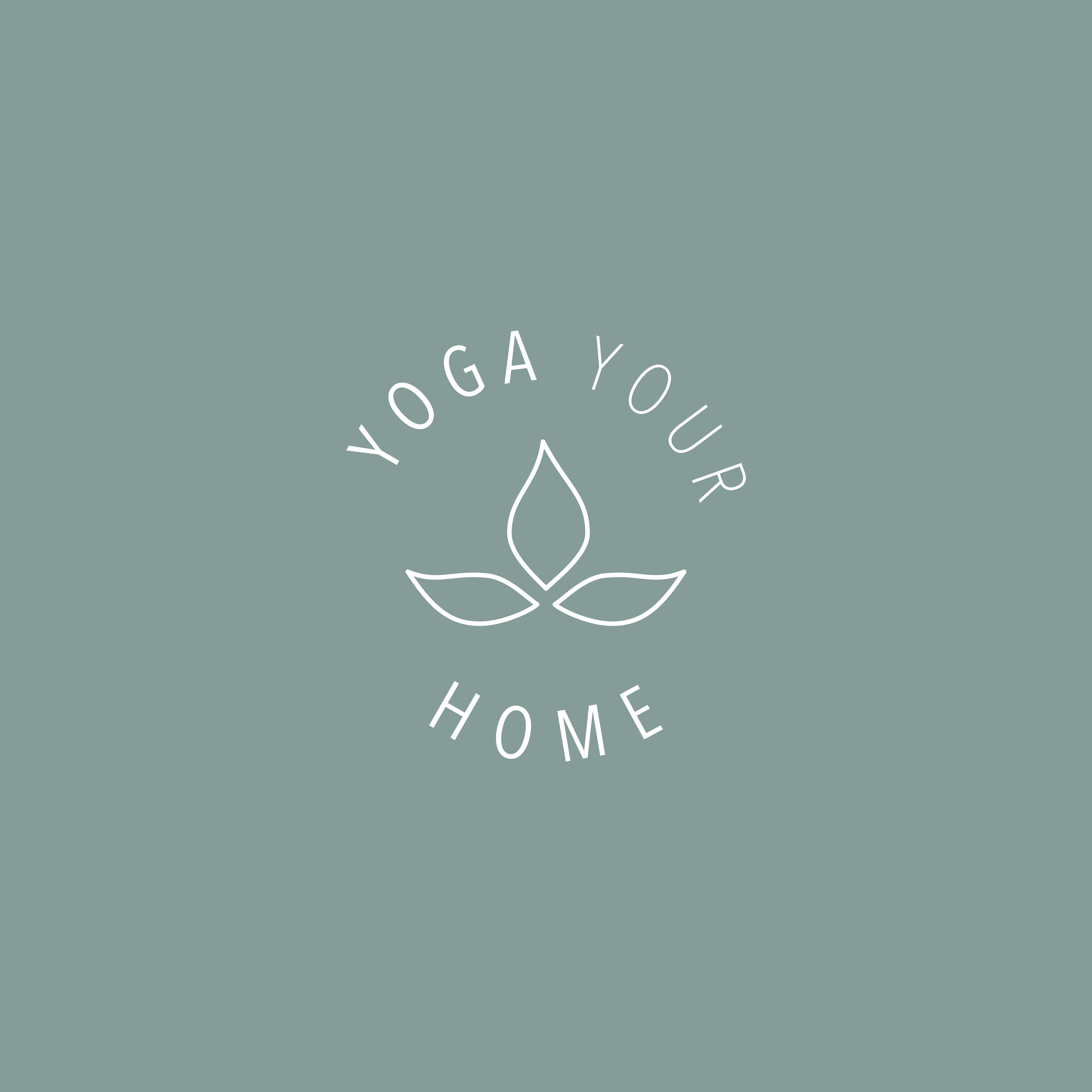 logo yoga your home branding